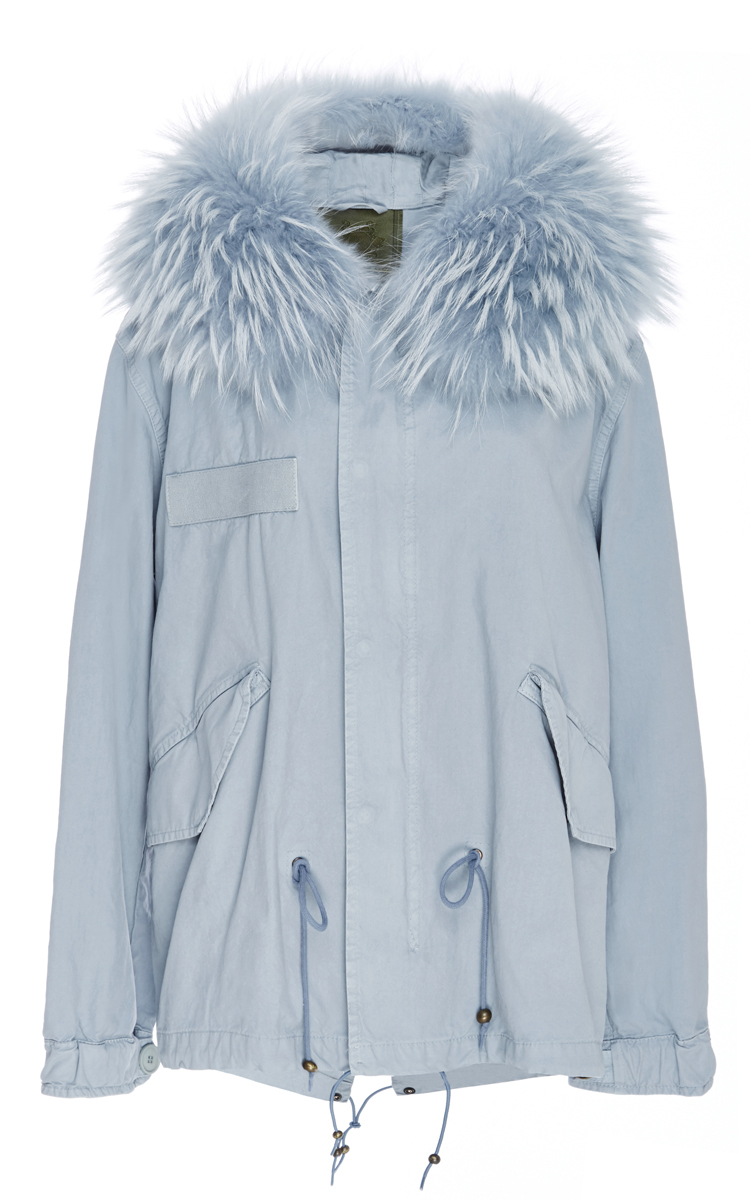 baby blue parka