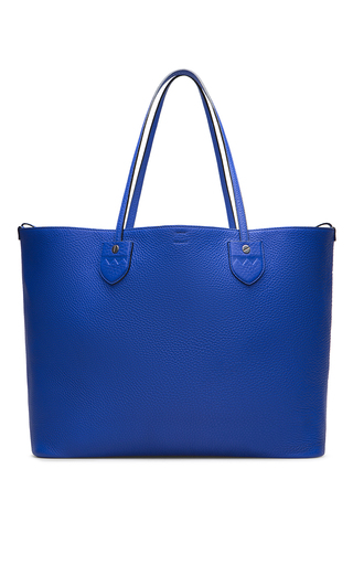 Medium Leather Shoulder Bag In True Blue by Bally | Moda Operandi