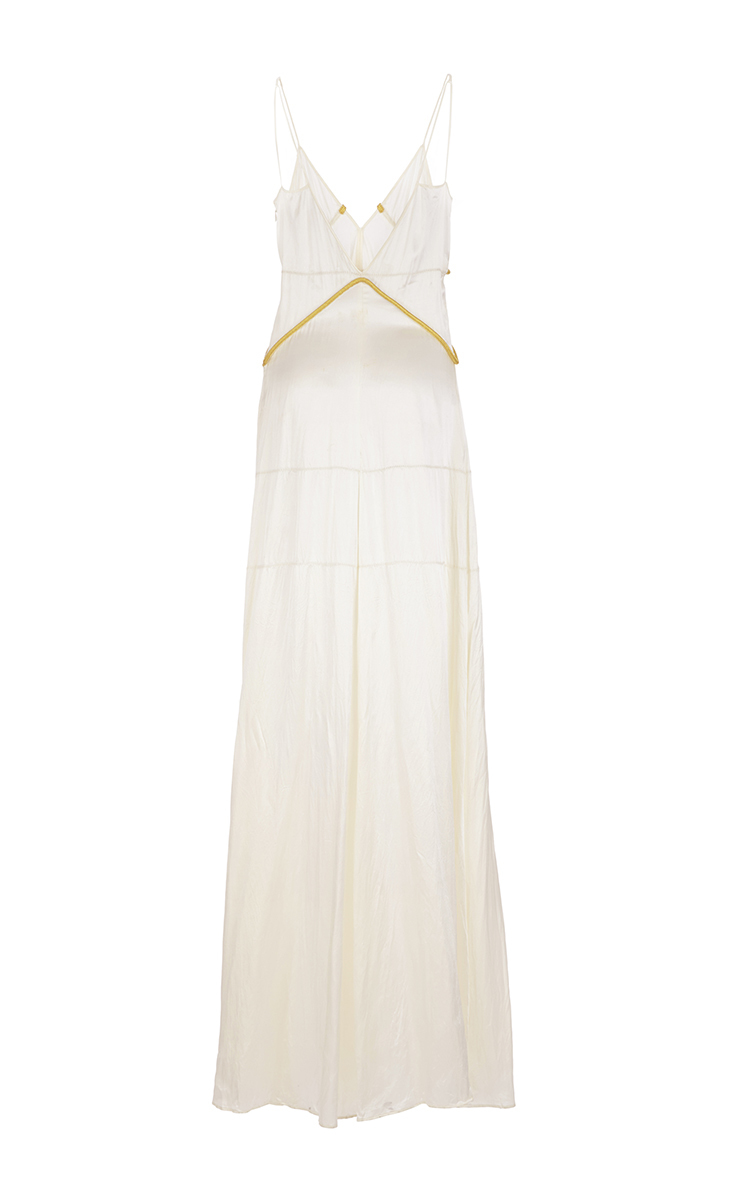 long silk cami dress