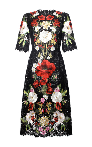 Embroidered Lace A-Line Dress by Dolce & Gabbana | Moda Operandi