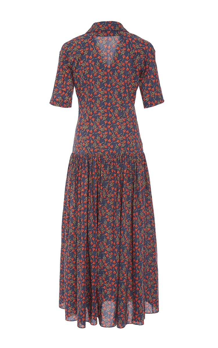 liberty print shirt dress