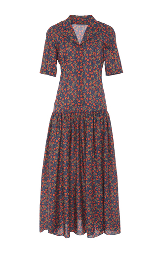 liberty print shirt dress