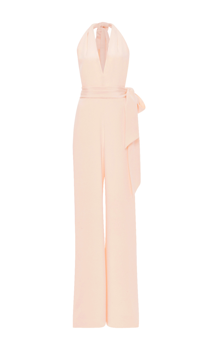 pink halter jumpsuit