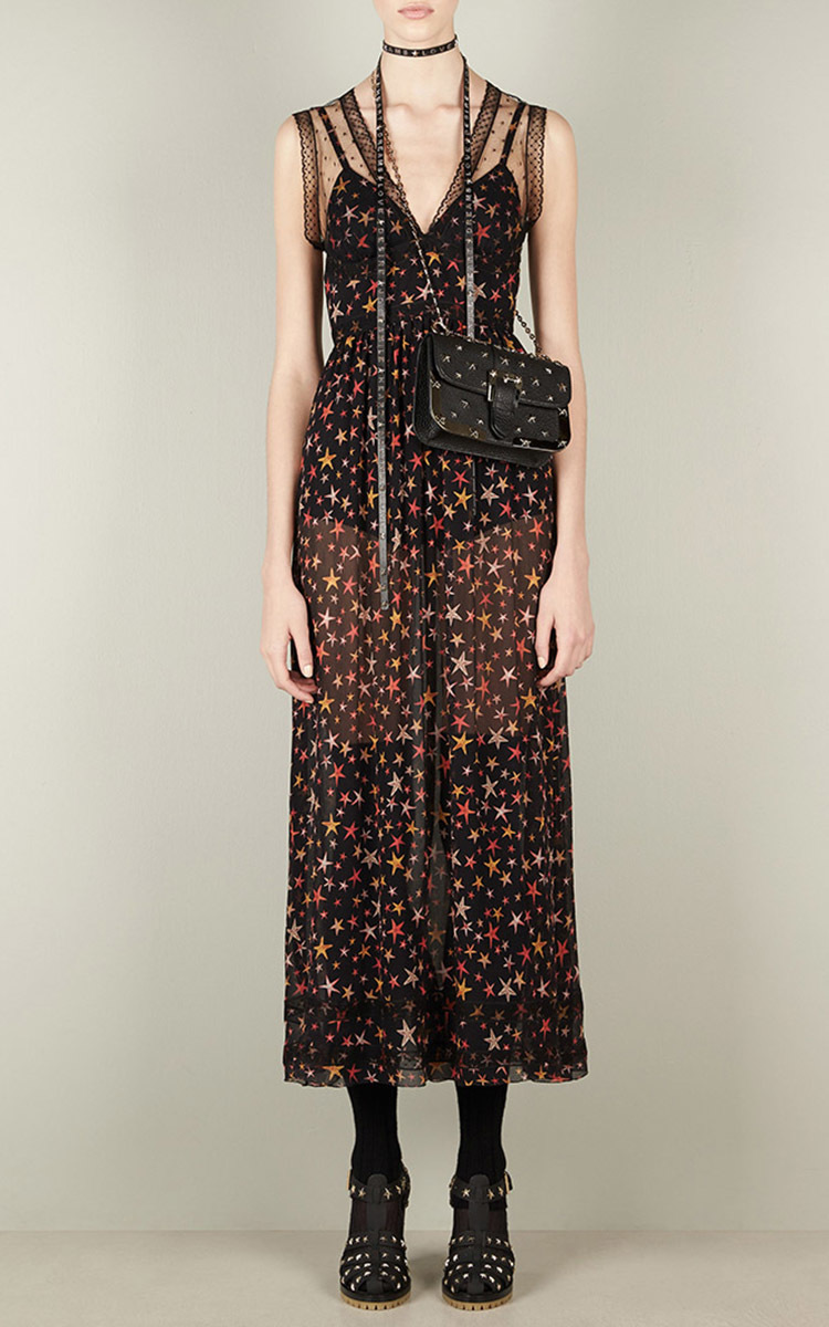 red valentino star dress