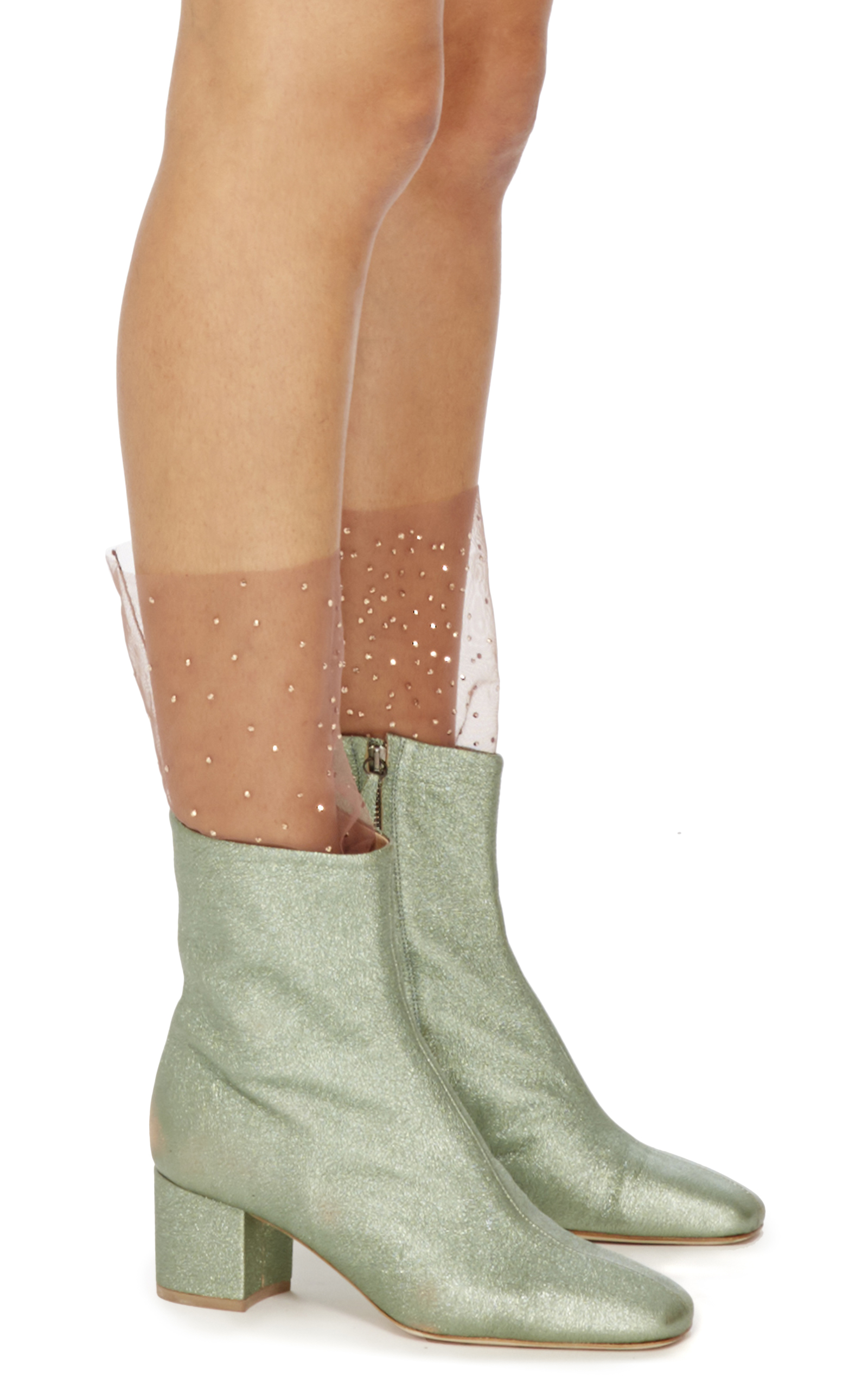 M O Exclusive Swarovski Embellished Socks By Brother Vellies