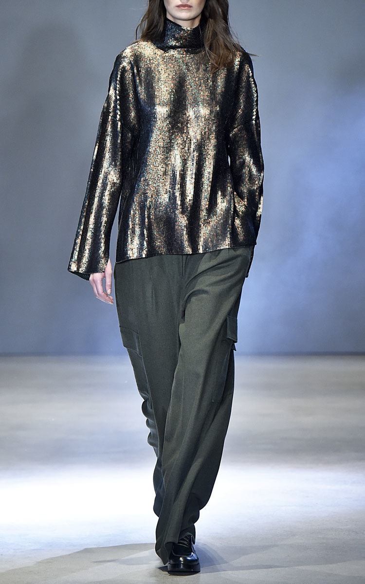tibi sequin top