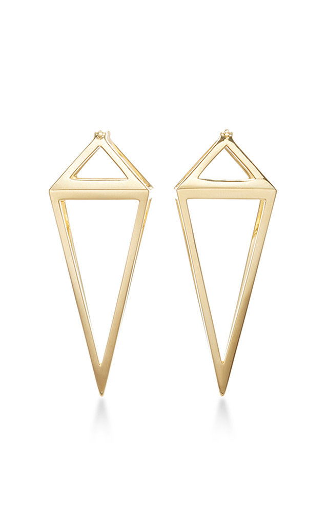 Noor Fares Pendulum 3D Earrings - Gold - OS - Moda Operandi