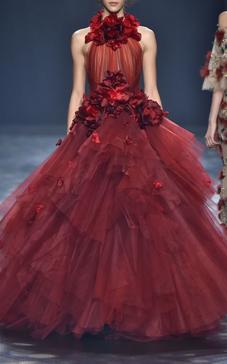 Marchesa Notte Off Shoulder OmbrÃ© Textured Gown Marchesa Ombre