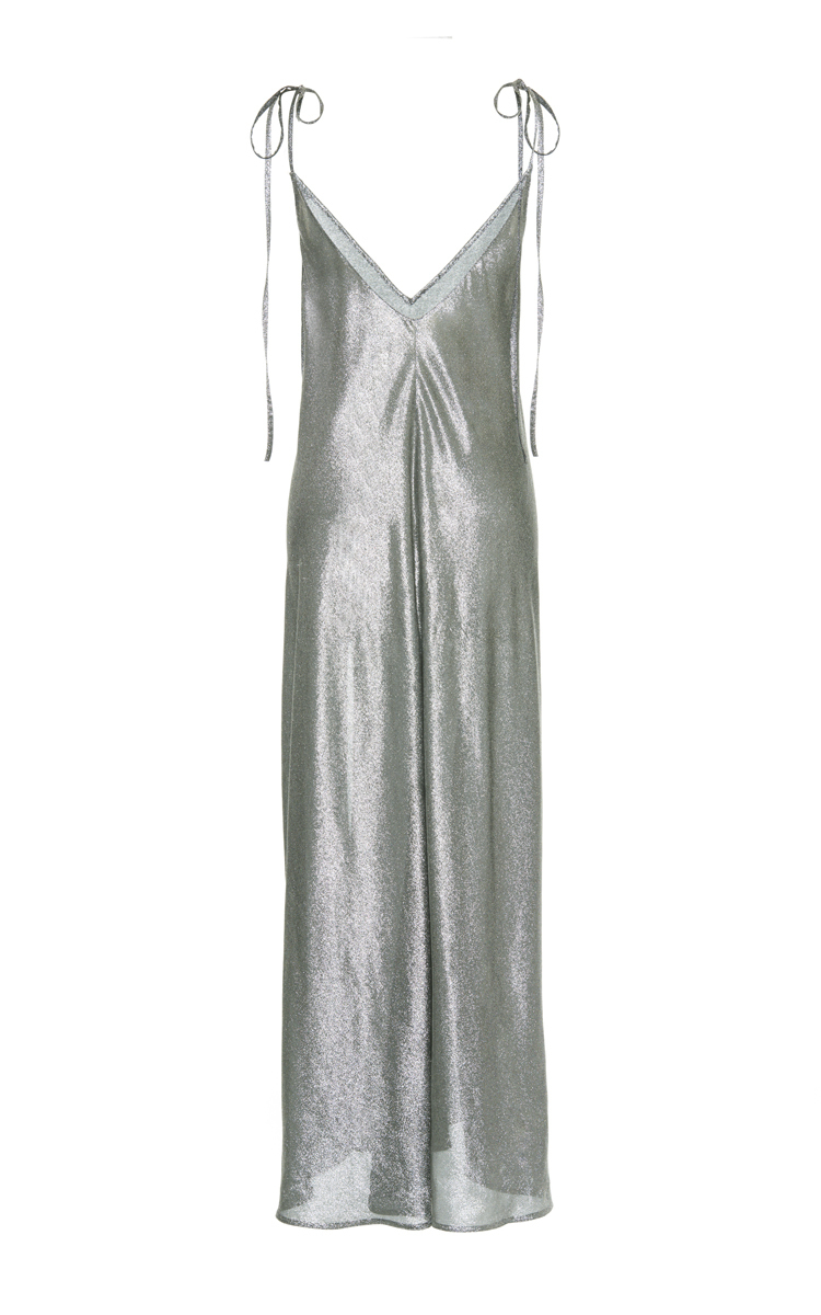 attico silver dress