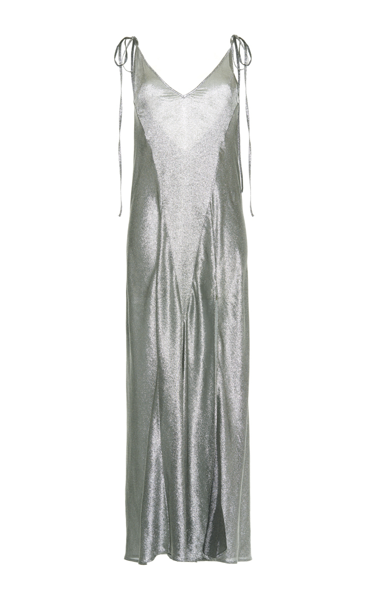attico silver dress
