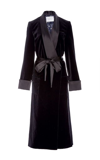 Andromeda Black Velvet Coat by Racil | Moda Operandi