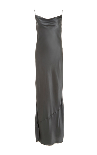 dark grey slip dress