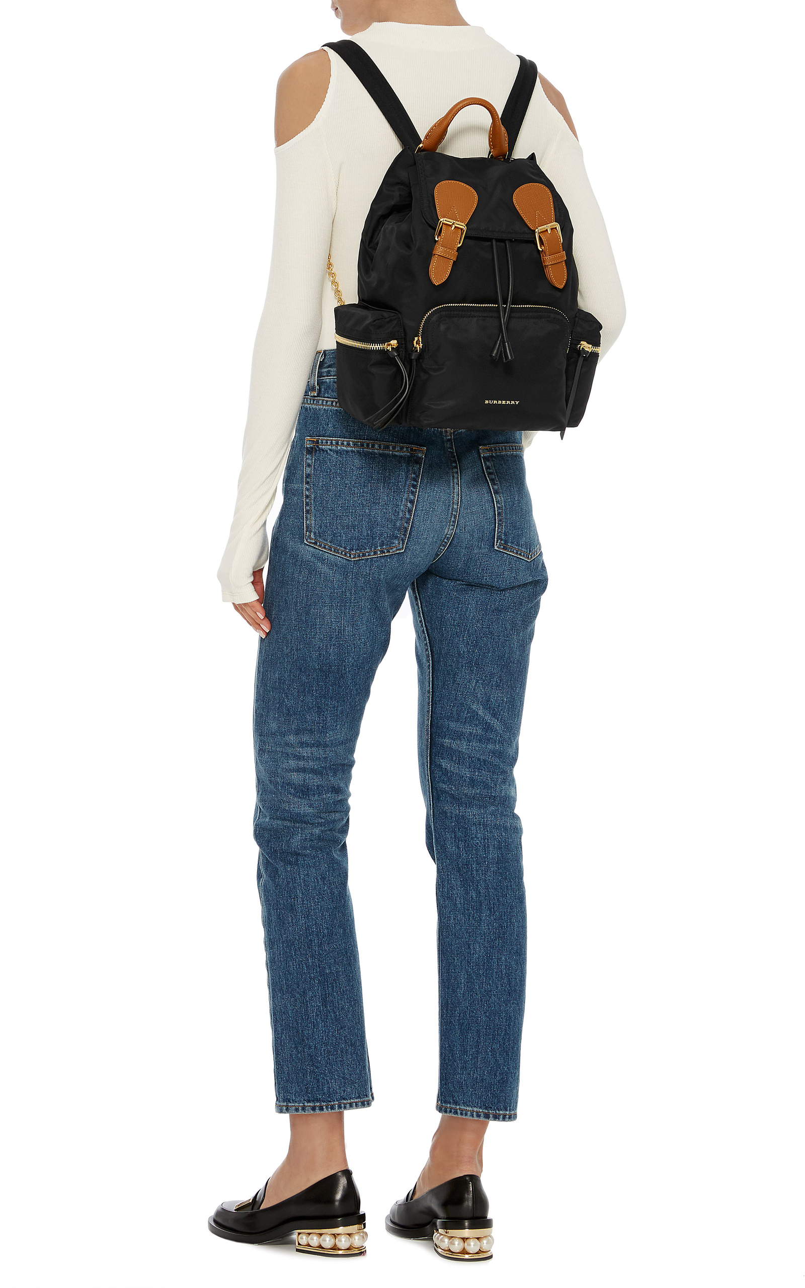 burberry rucksack black