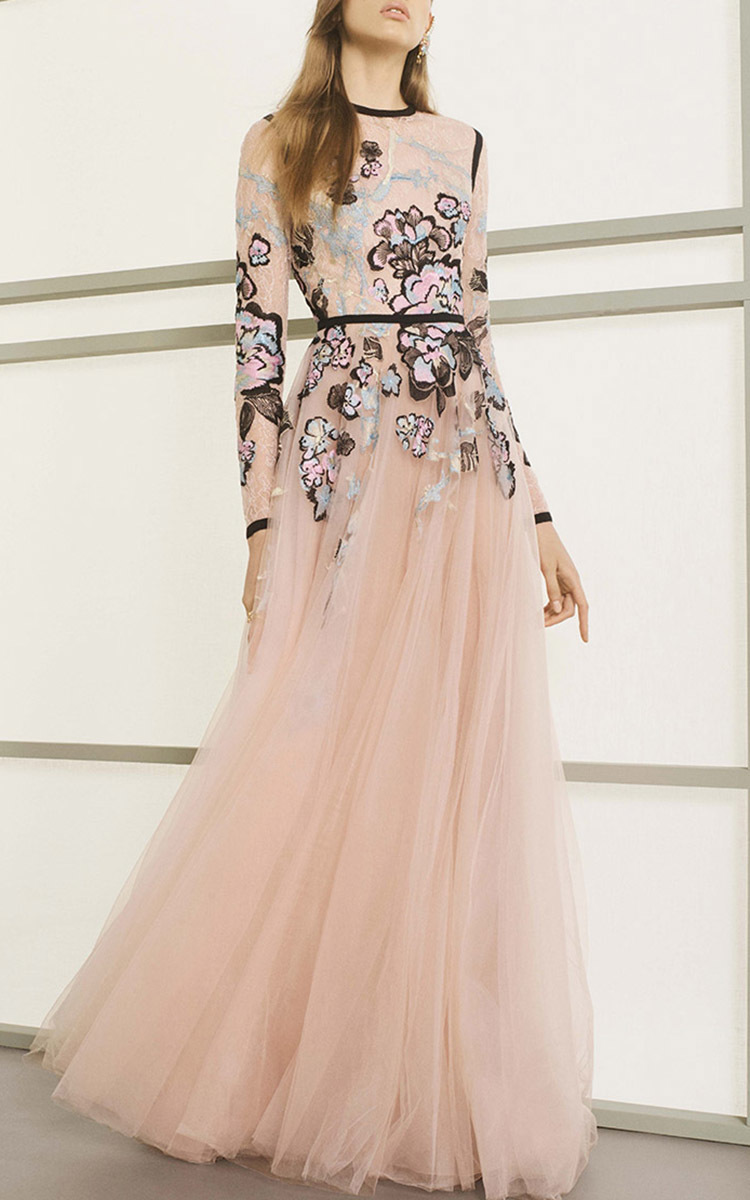 elie saab long sleeve dress