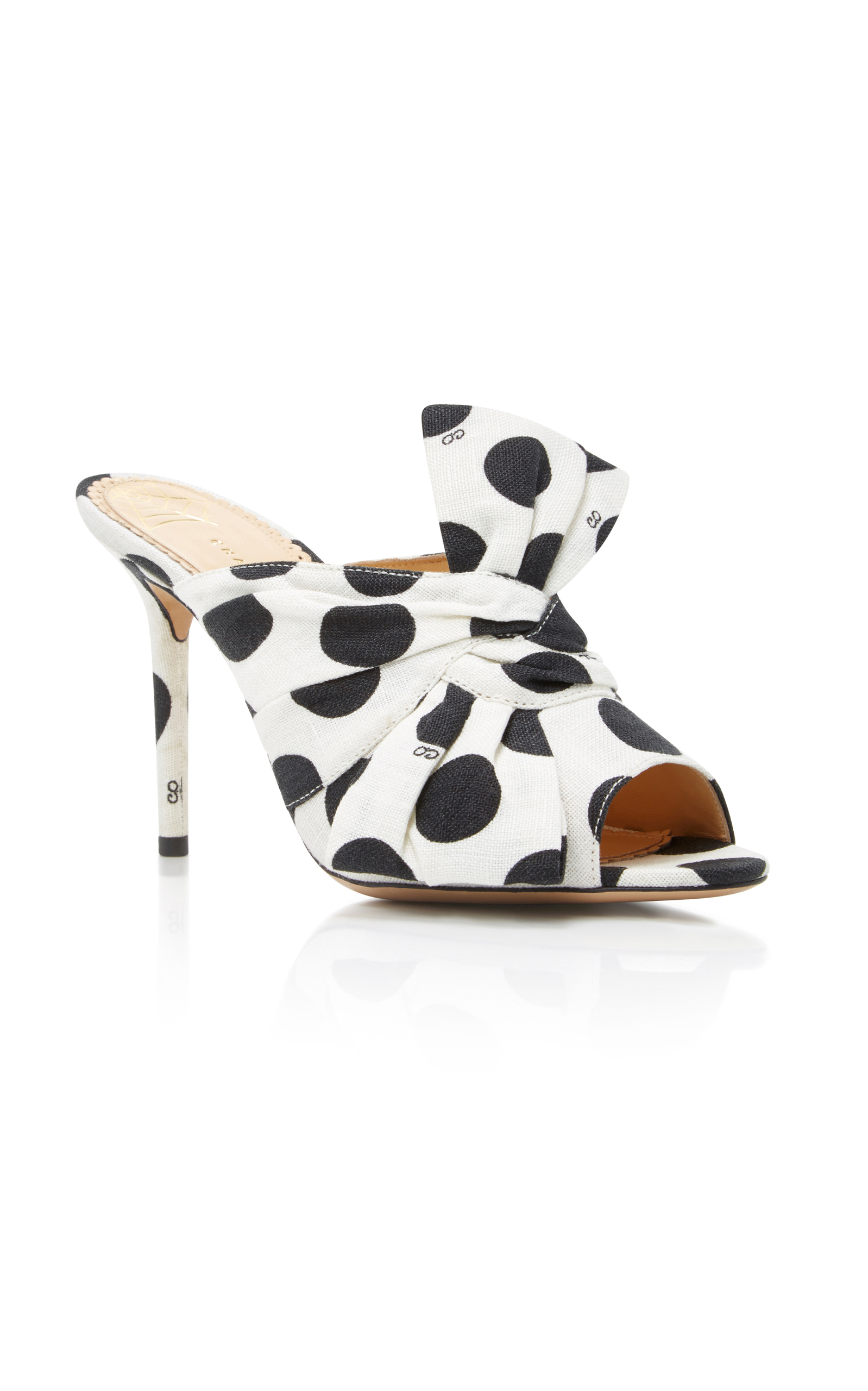 polka dot mules