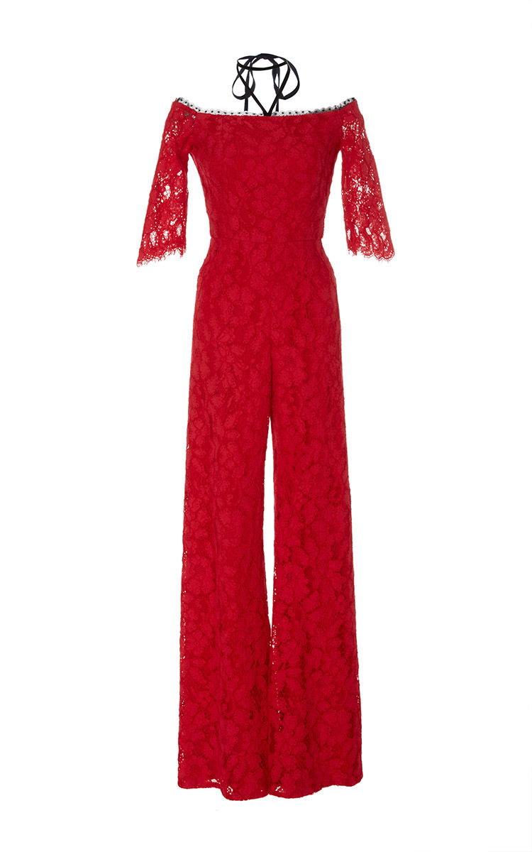 alexis red jumpsuit