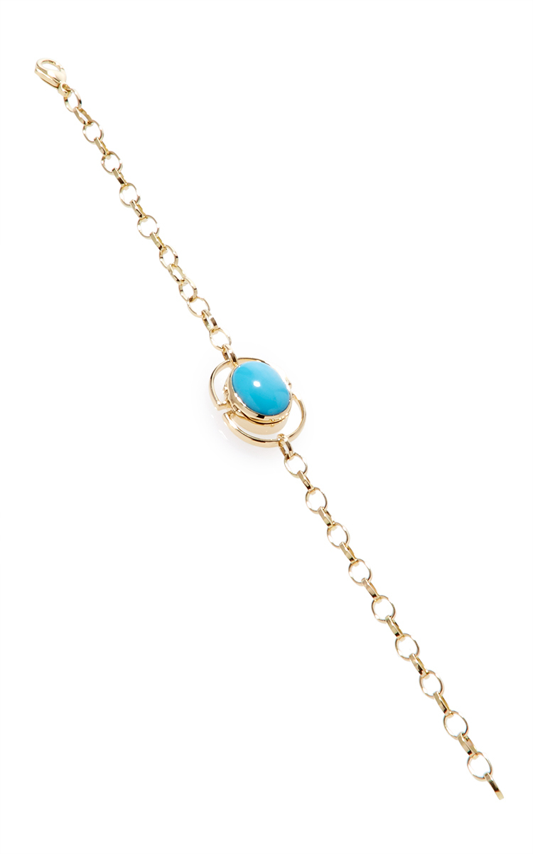 18K Yellow Gold Locket Bracelet