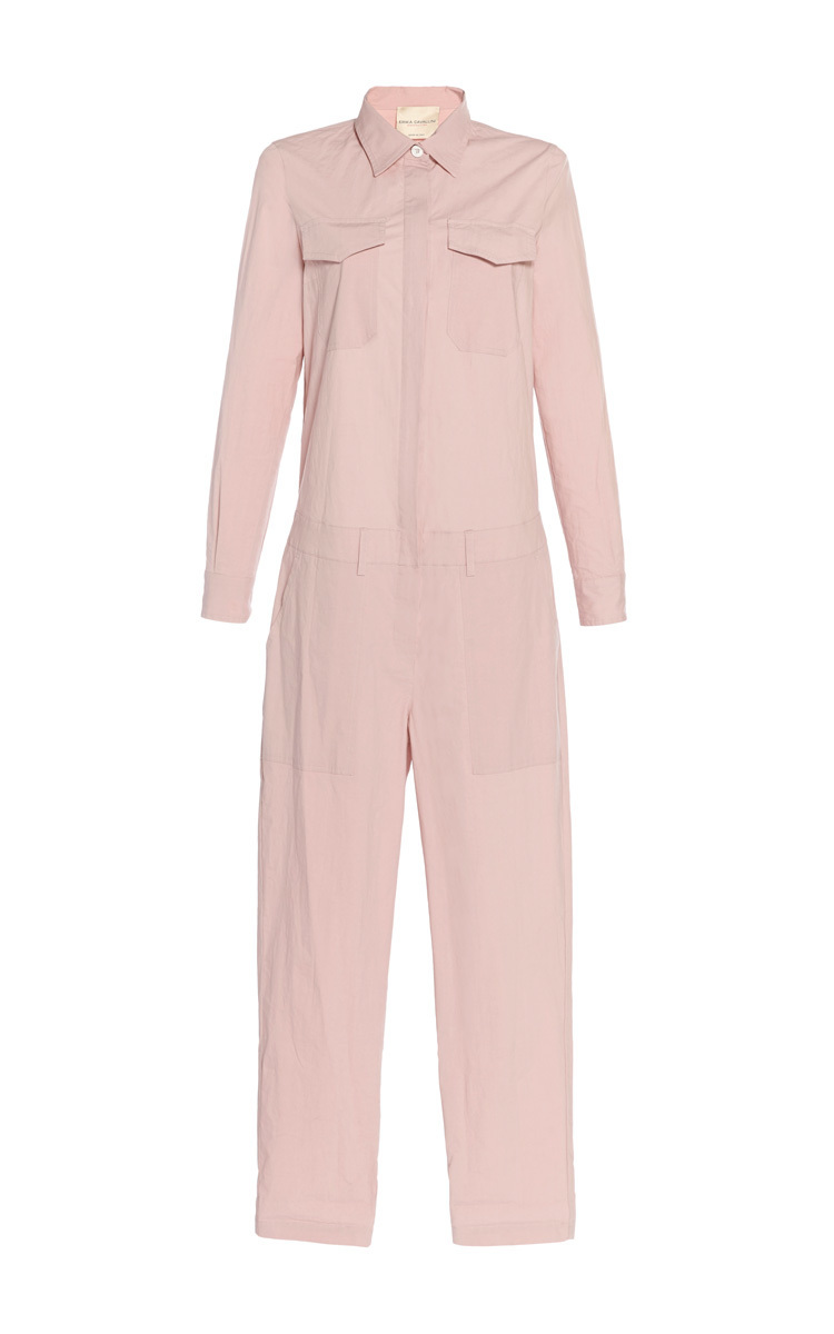 pink jumpsuit long sleeve