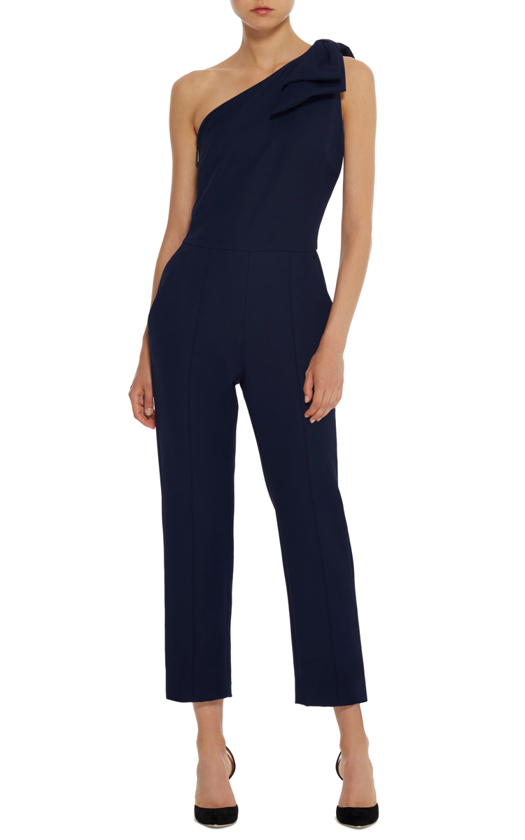 msgm one shoulder jumpsuit