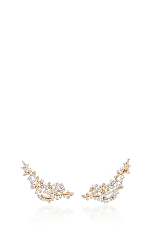 WHITE DREAMS Earrings in Yellow Gold by Hueb | Moda Operandi