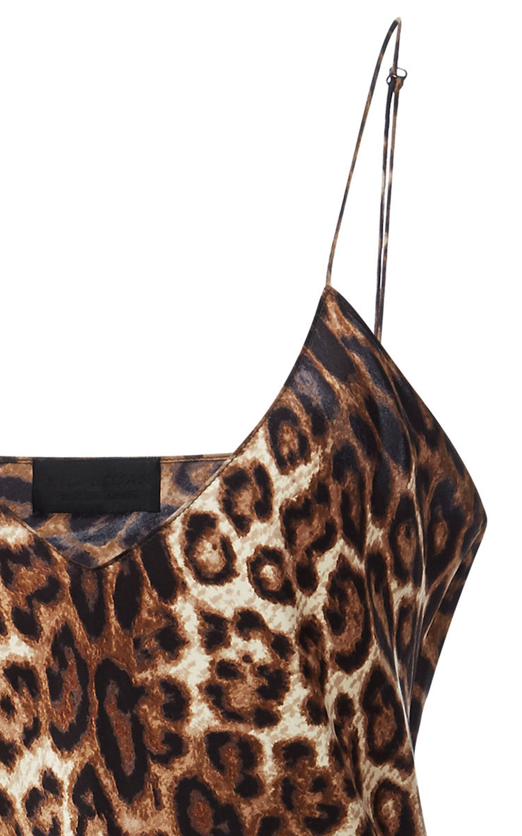 nili lotan leopard slip dress