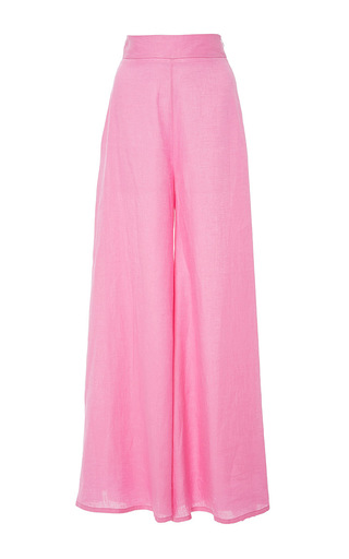Pink Wide Leg Kelly Pants by PAPER LONDON | Moda Operandi