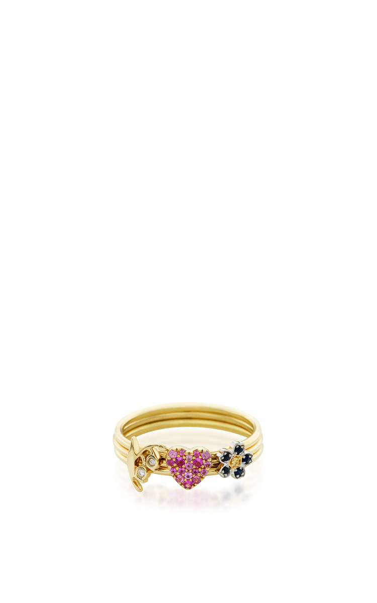 18K Puzzle Ring Love and Happiness by Loquet London | Moda Operandi