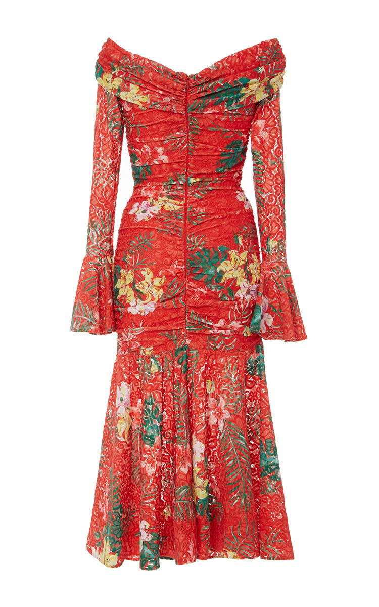 Leda Wrap Lace Dress By Caroline Constas Moda Operandi