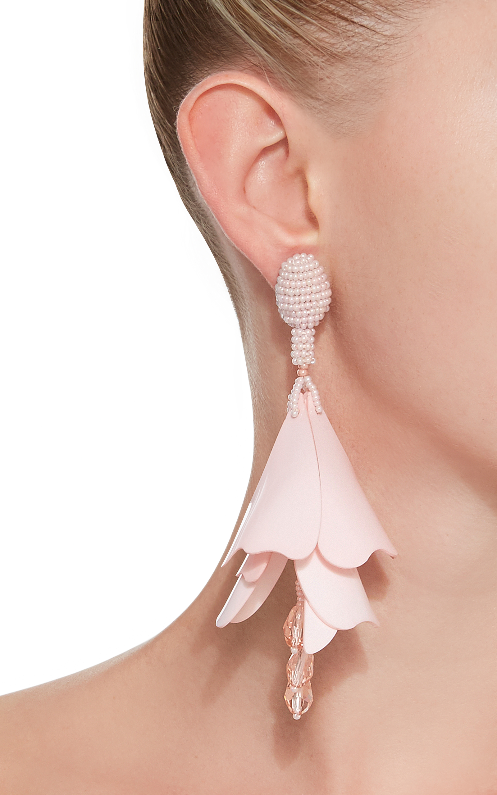 Oscar De La Renta Flower Drop Earrings Online Store, UP TO 54% OFF 