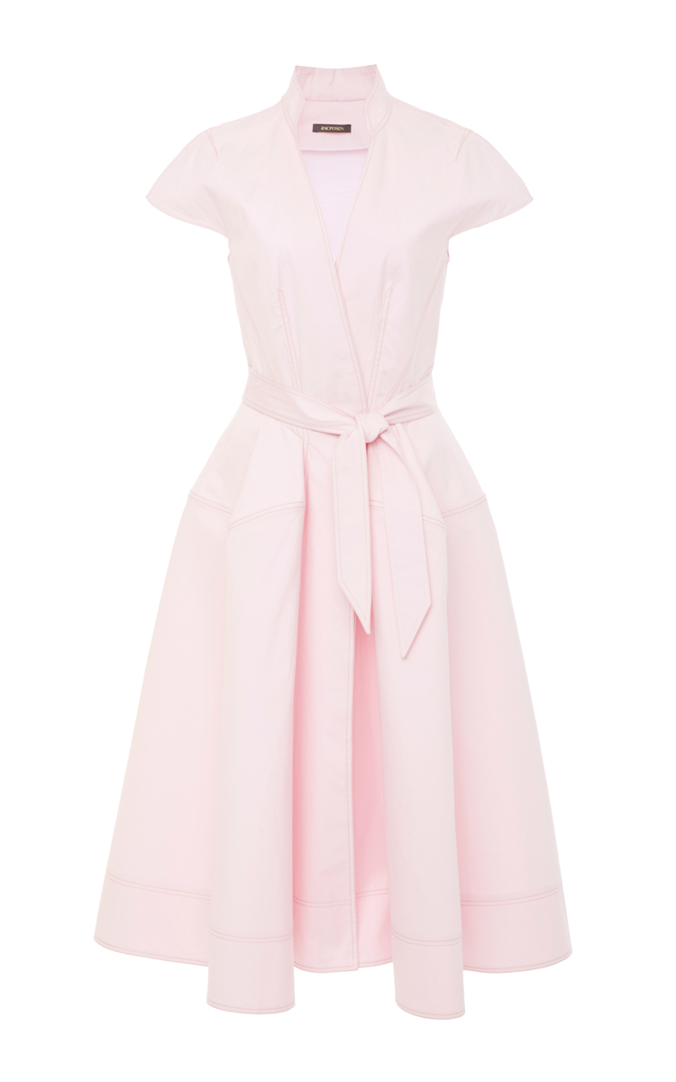 mandarin collar a line dress
