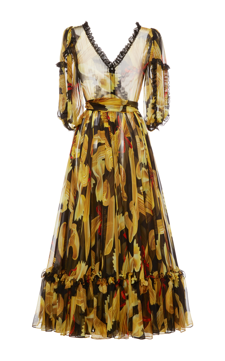 dolce gabbana chiffon dress
