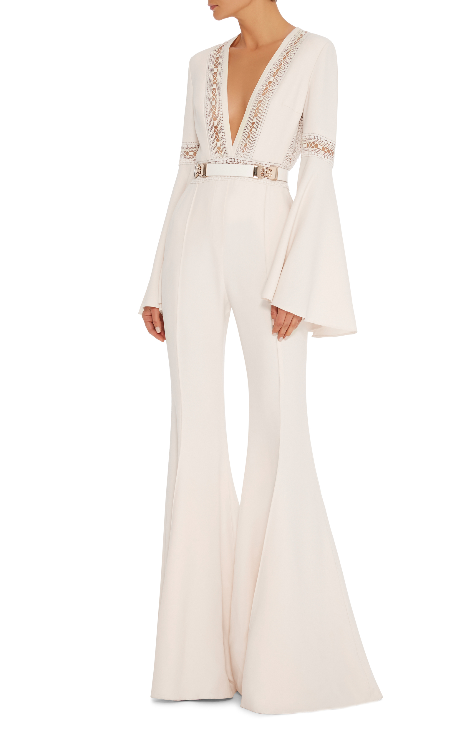 jumpsuit with flared sleeves