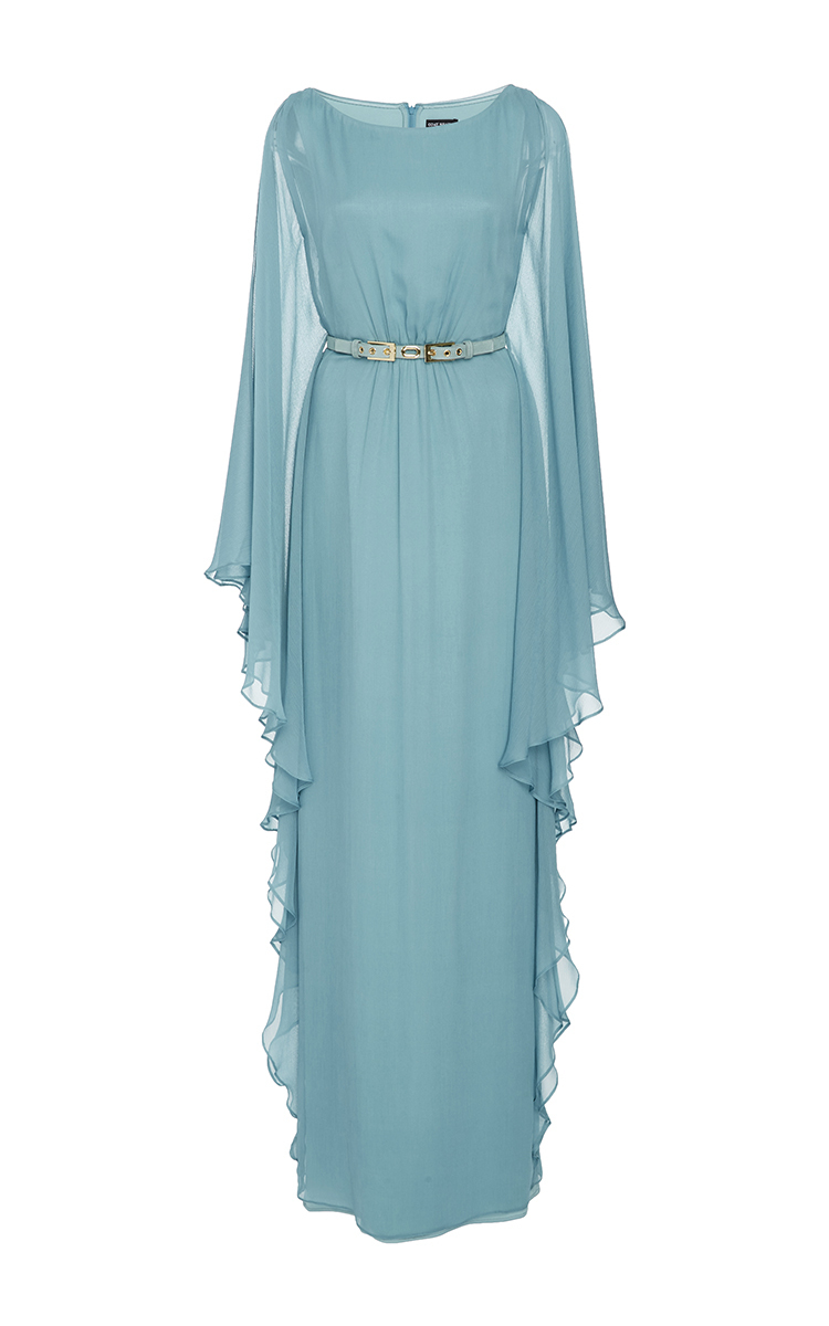 chiffon butterfly gown