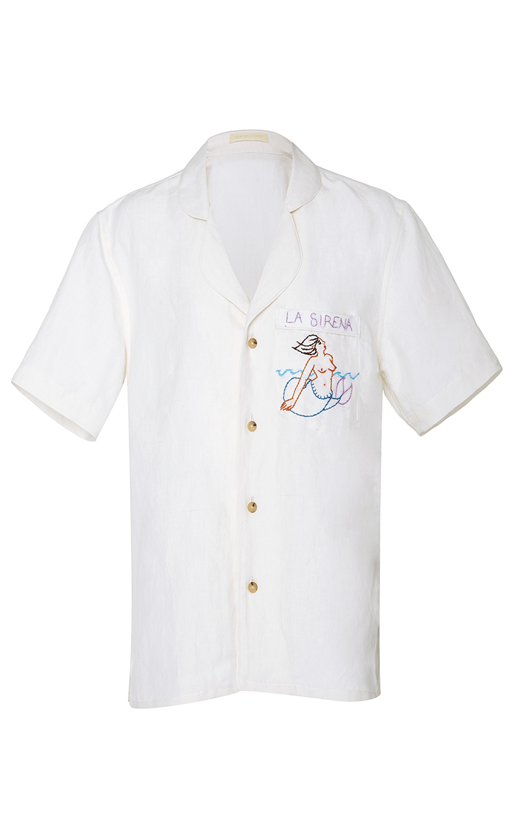 Hero Embroidered Short Sleeve Shirt By Creatures Of Moda Operandi