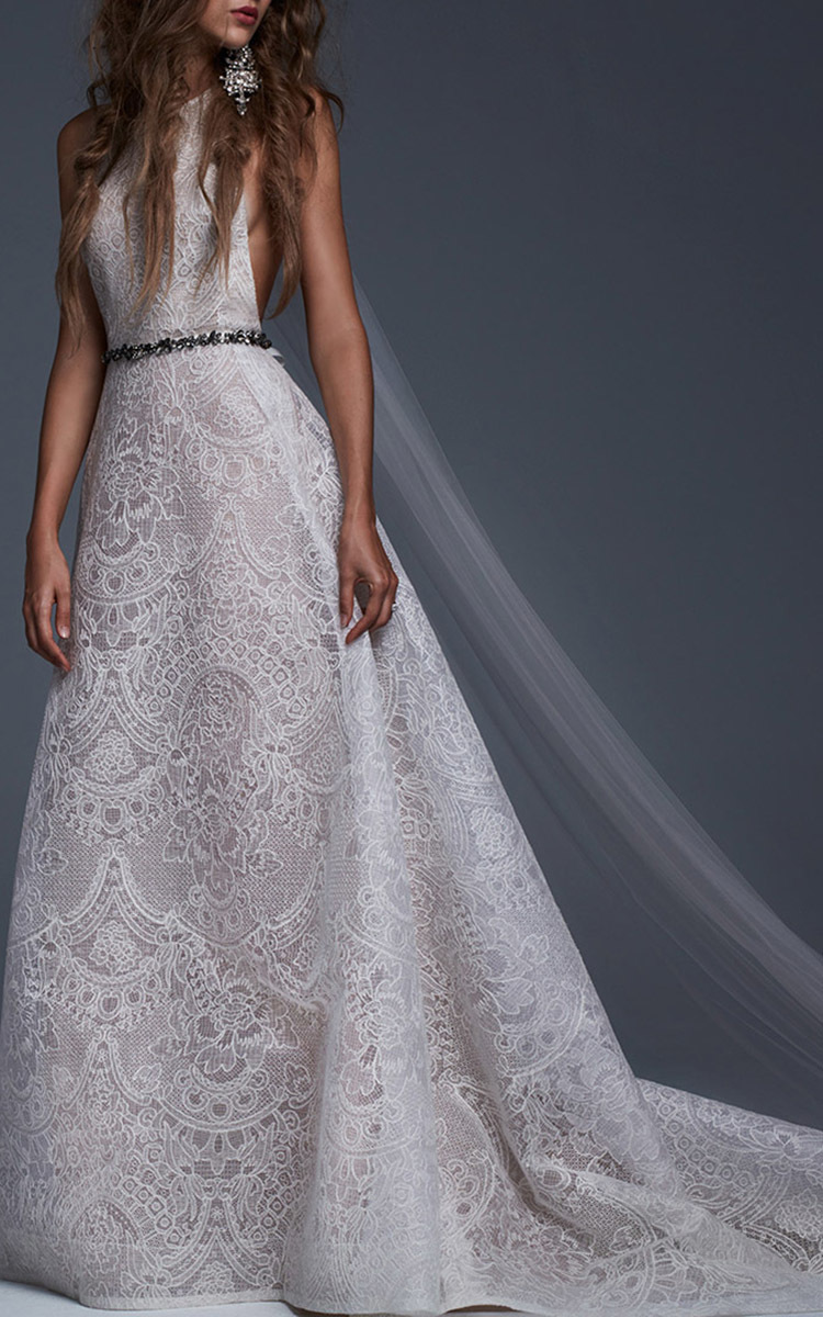white by vera wang macrame lace wedding dress