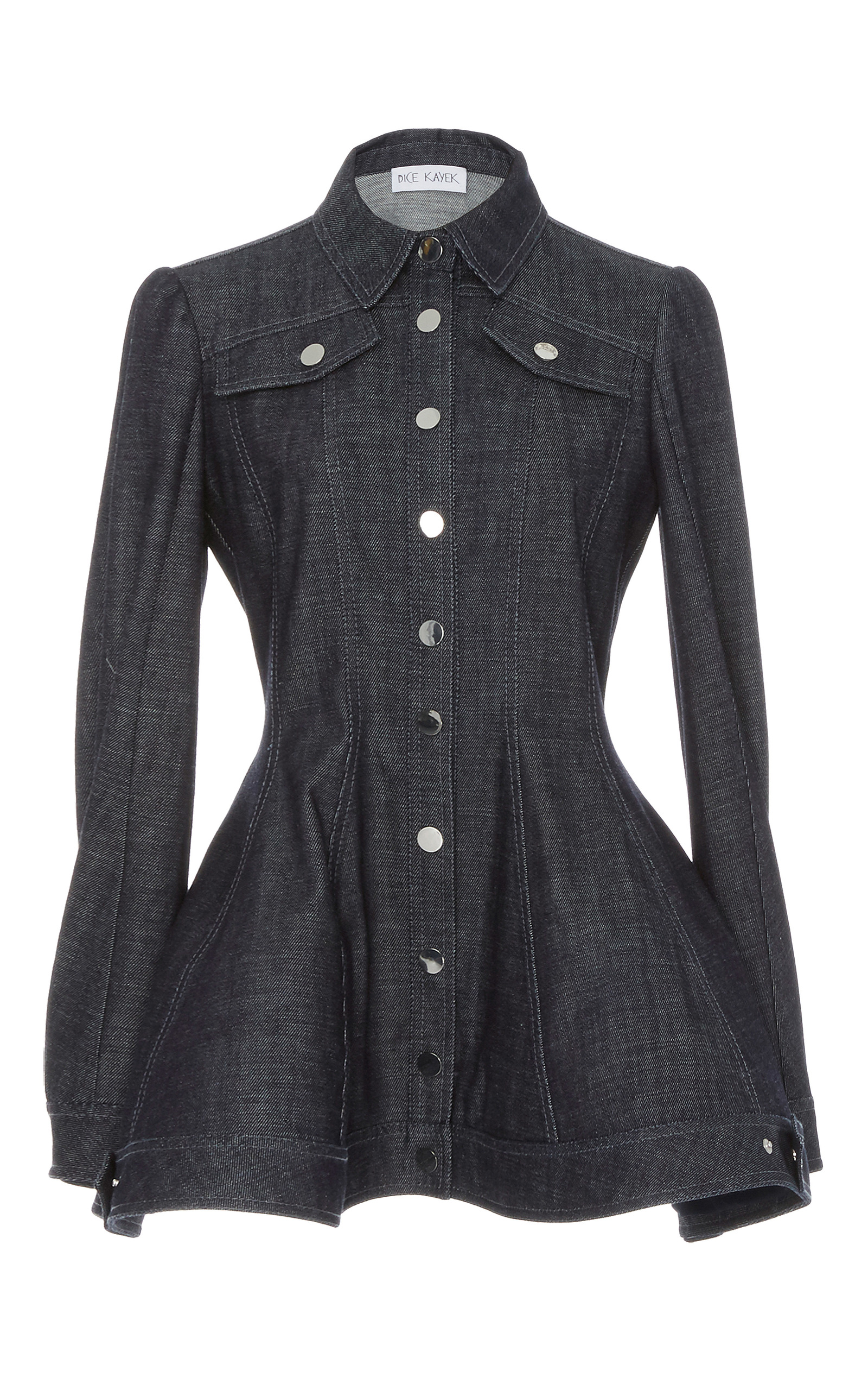 Full Sleeve Peplum Jacket by Dice Kayek Moda Operandi