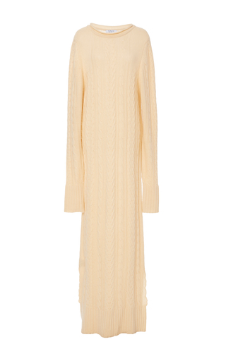 cable knit maxi dress
