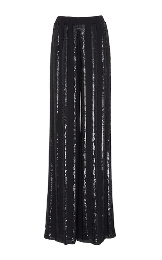 Striped Sequin Pintuck Pant by LAPOINTE | Moda Operandi