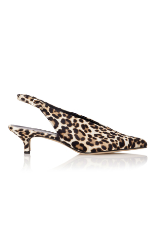 Lia Leopard-Print Calf Hair Slingback Pumps by Tibi | Moda Operandi