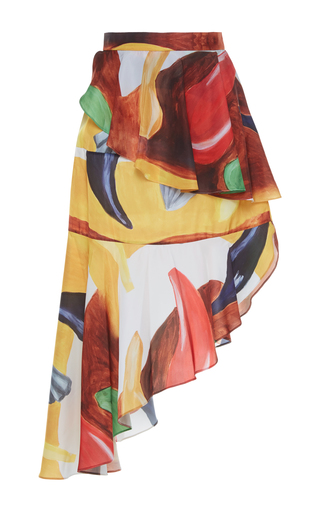 Tiered Asymmetric Ruffle Skirt by Tata Naka | Moda Operandi