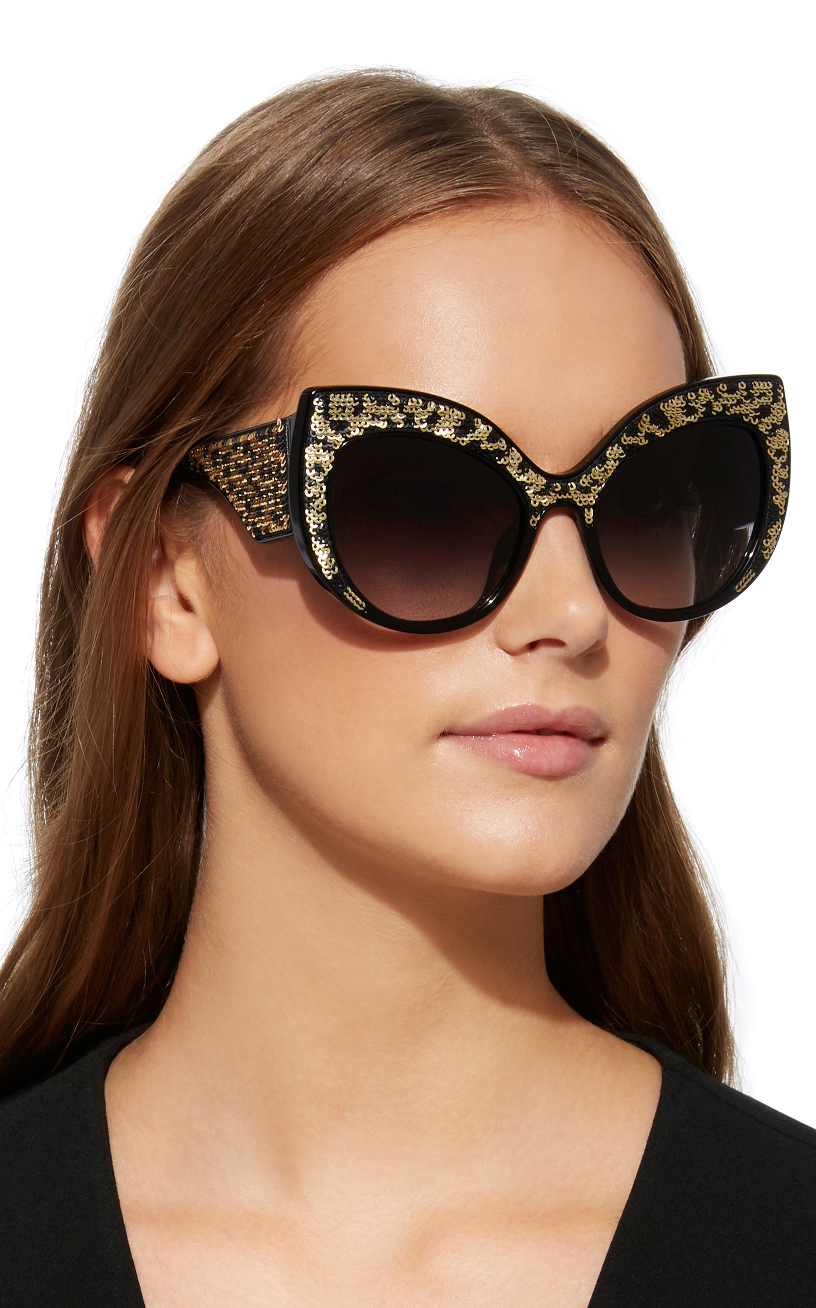 Leo Leopard Print Acetate Cat Eye Sunglasses By Dolce Gabbana Moda Operandi