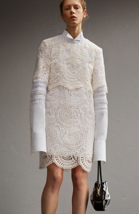 burberry white dress