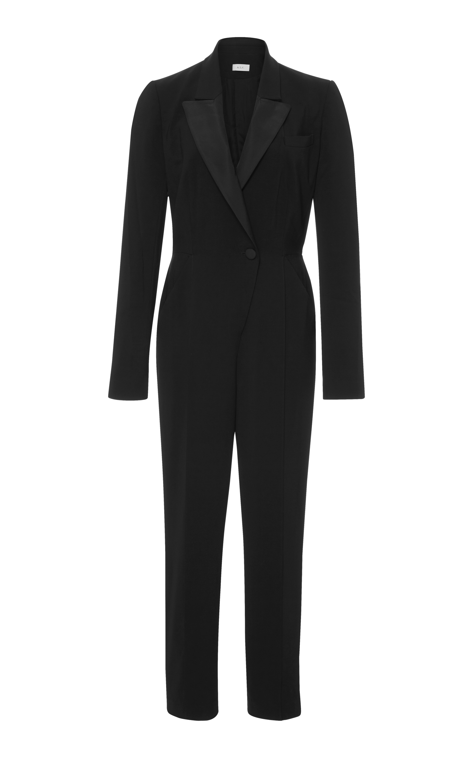 ladies tuxedo jumpsuit
