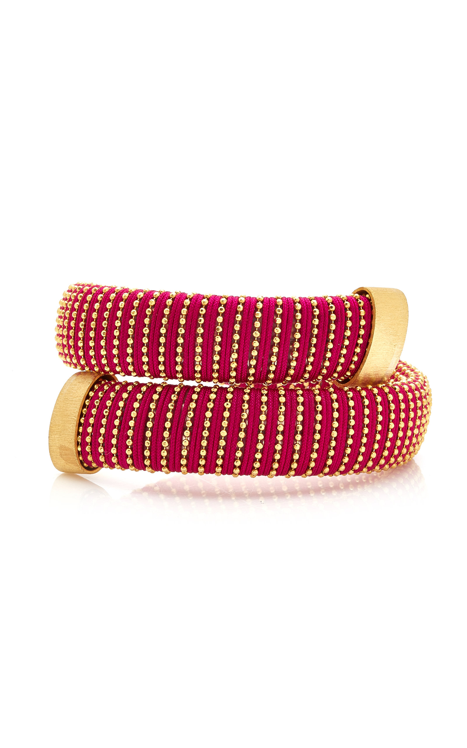 Magenta Caro Gold-Plated Bracelet