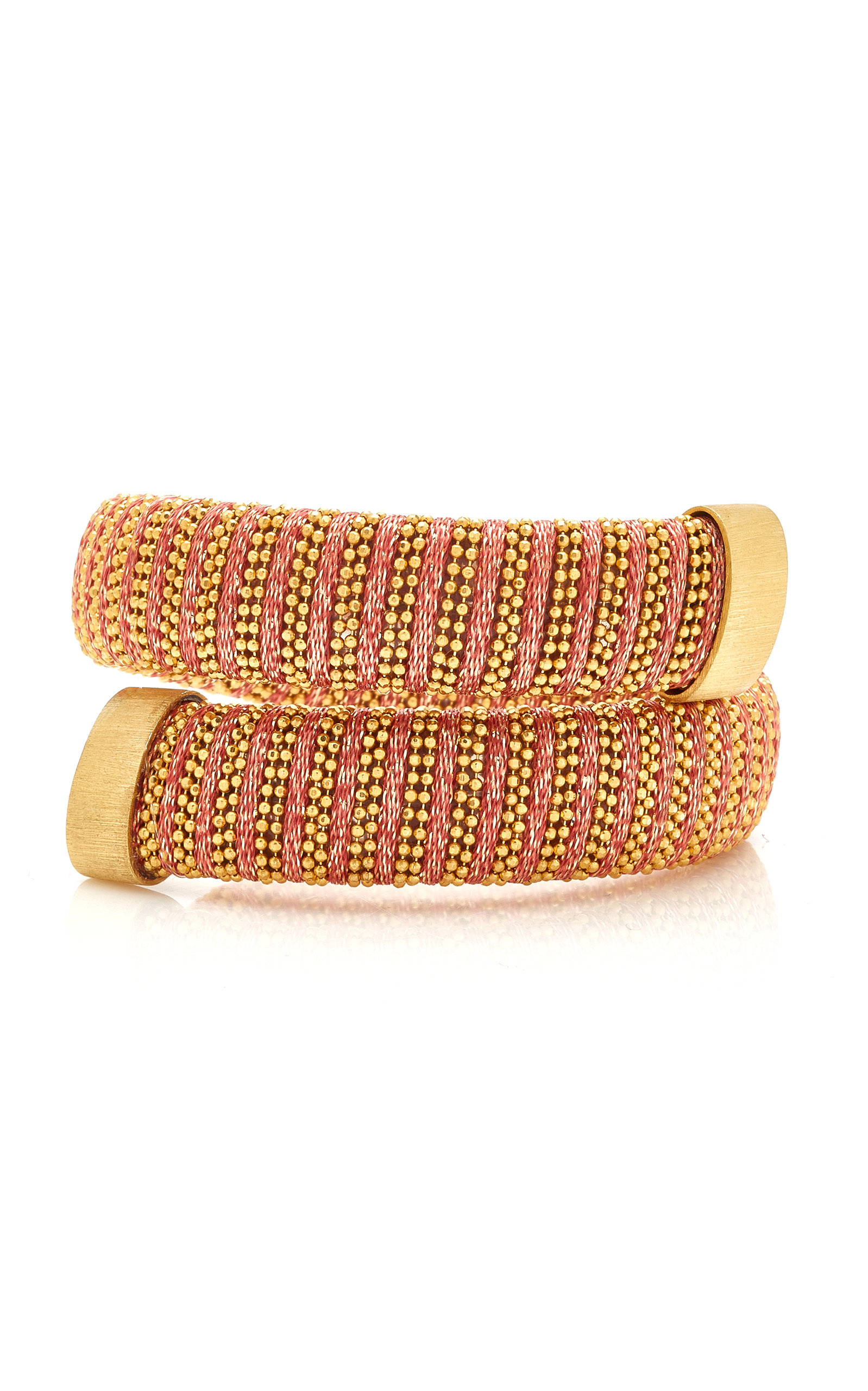 Carolina Bucci Women's Coral Lurex Caro Gold-Plated Bracelet