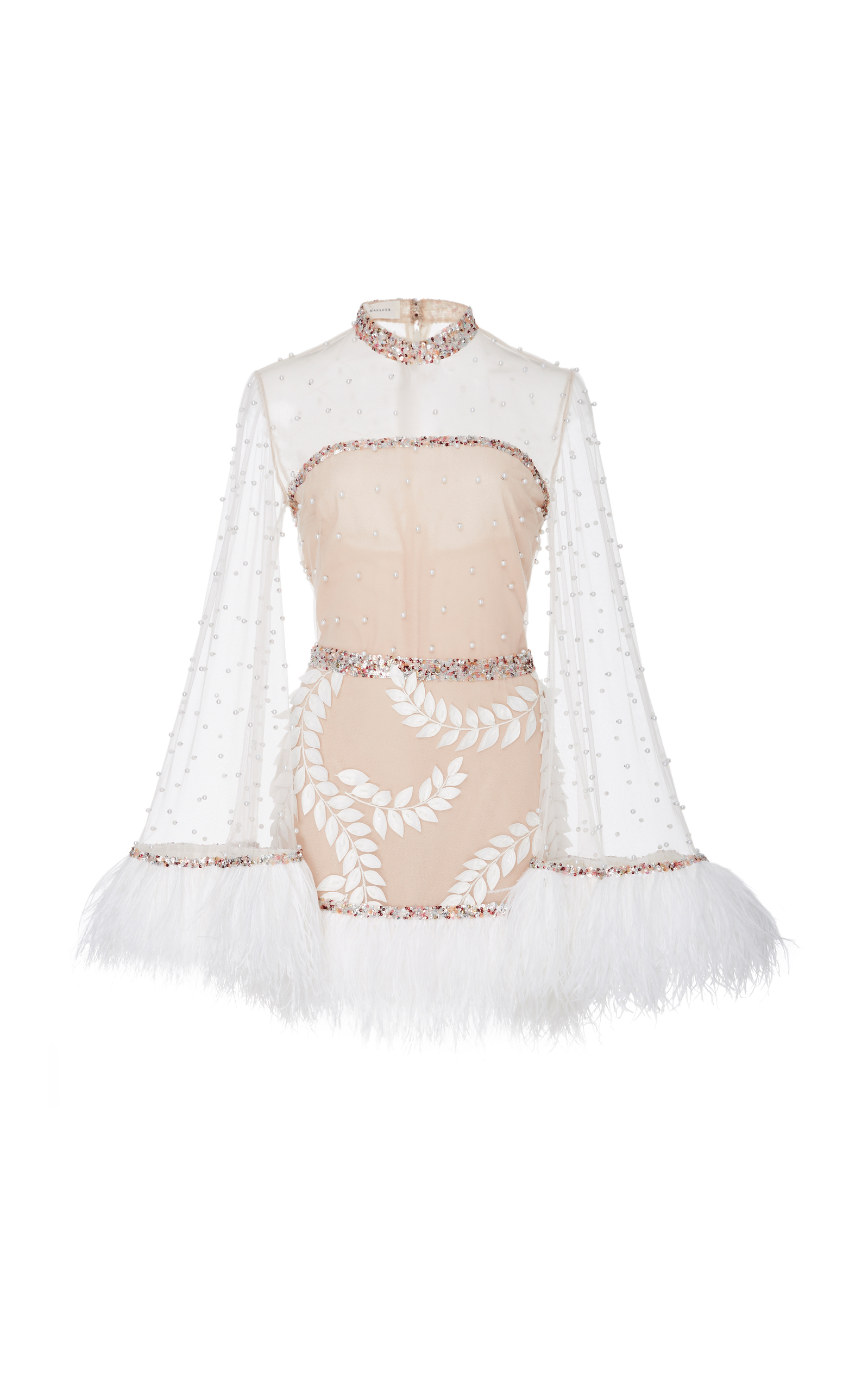 white tulle mini dress