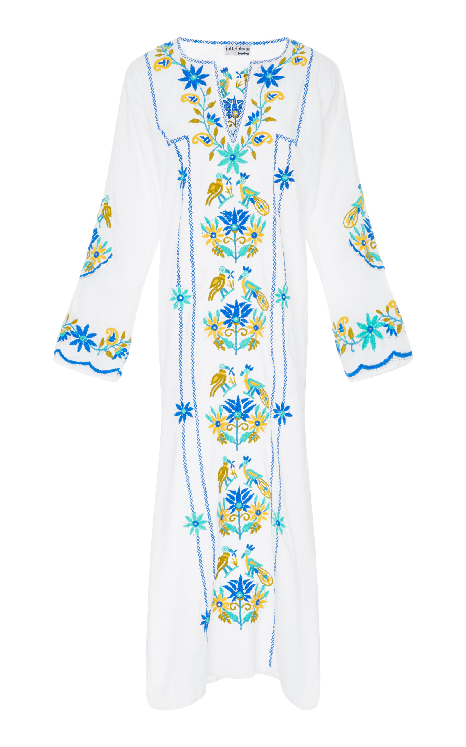 embroidered cotton kaftan