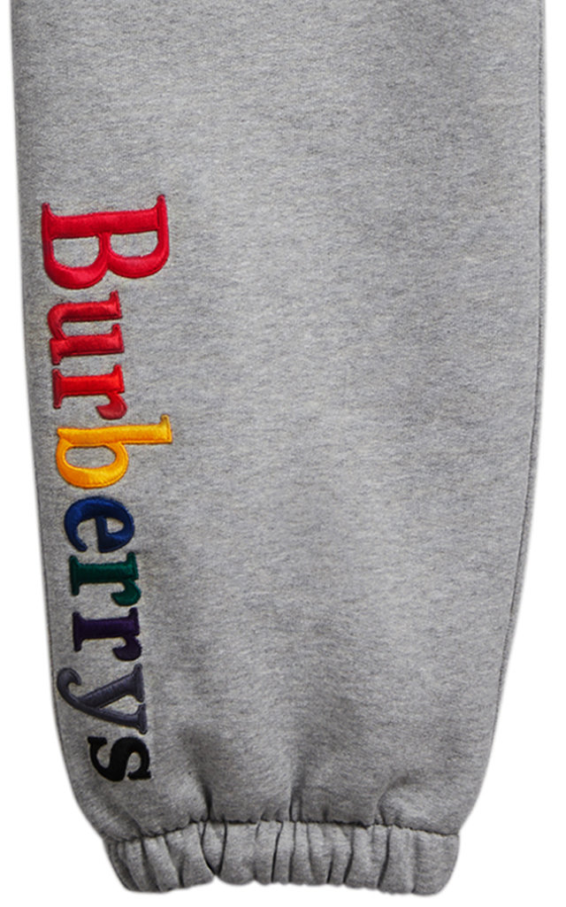 burberry rainbow logo sweatpants