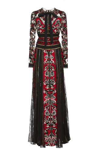 Embroidered Straight Fit Dress by Elie Saab | Moda Operandi