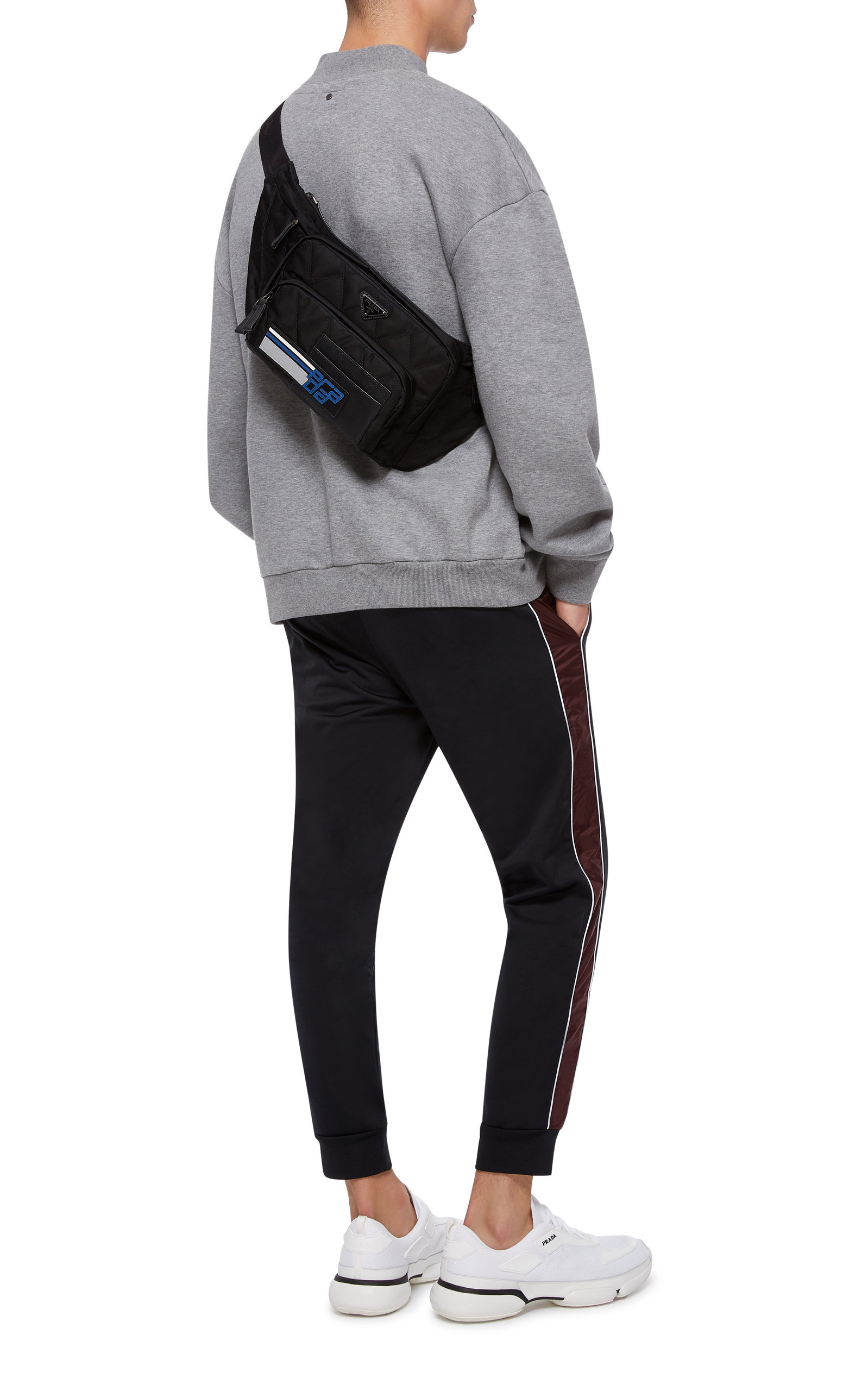 prada nylon belt bag men